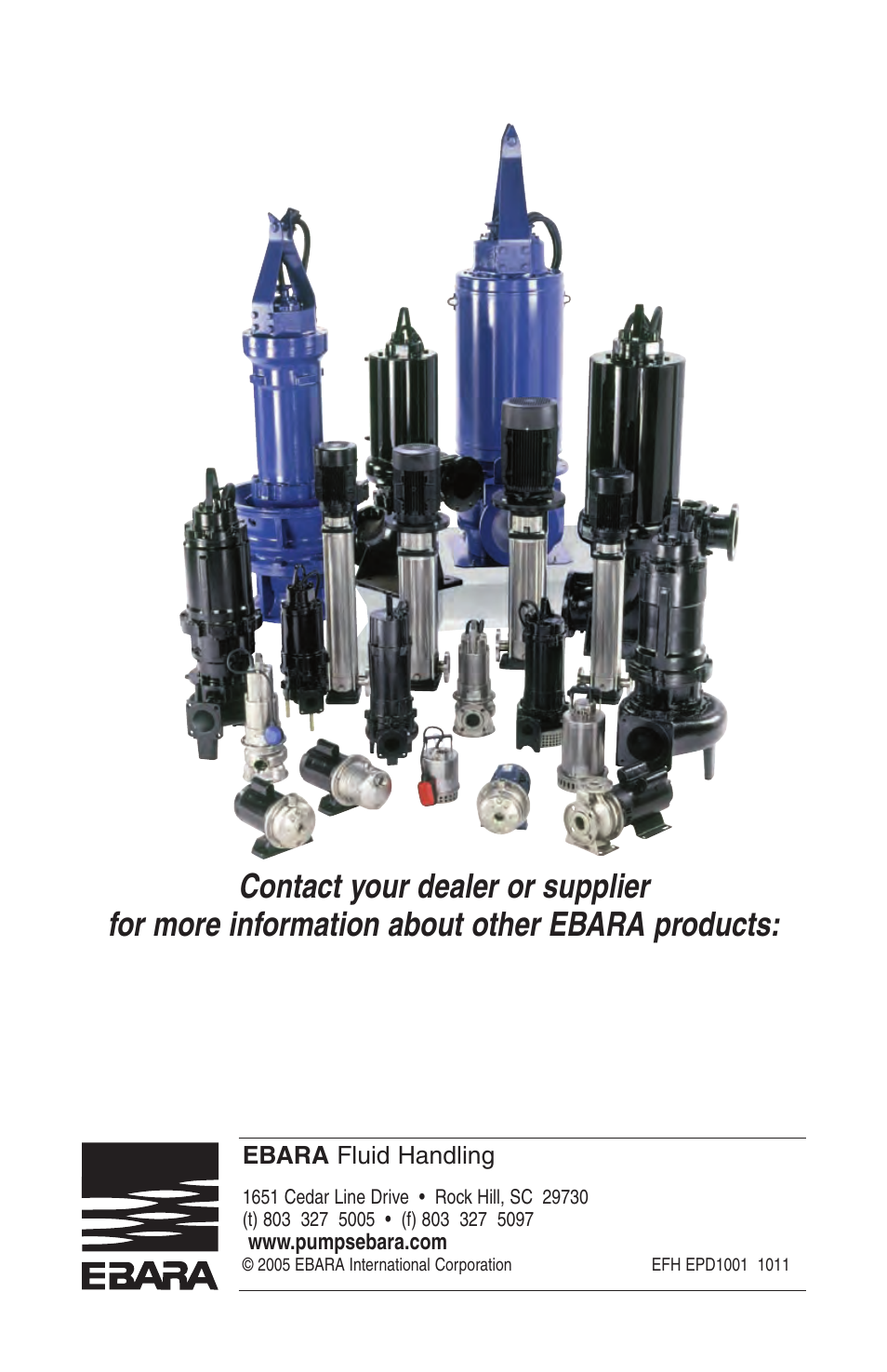 EBARA EPD, Optima User Manual | Page 33 / 33
