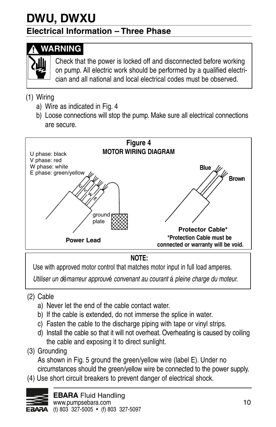Dwu, dwxu | EBARA Dominator User Manual | Page 10 / 20