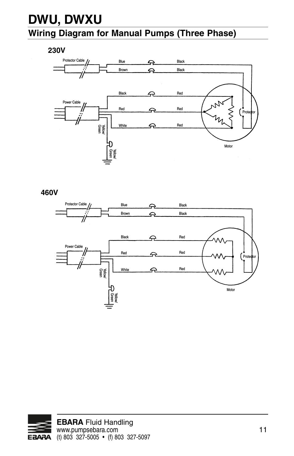 Dwu, dwxu | EBARA Dominator User Manual | Page 11 / 20