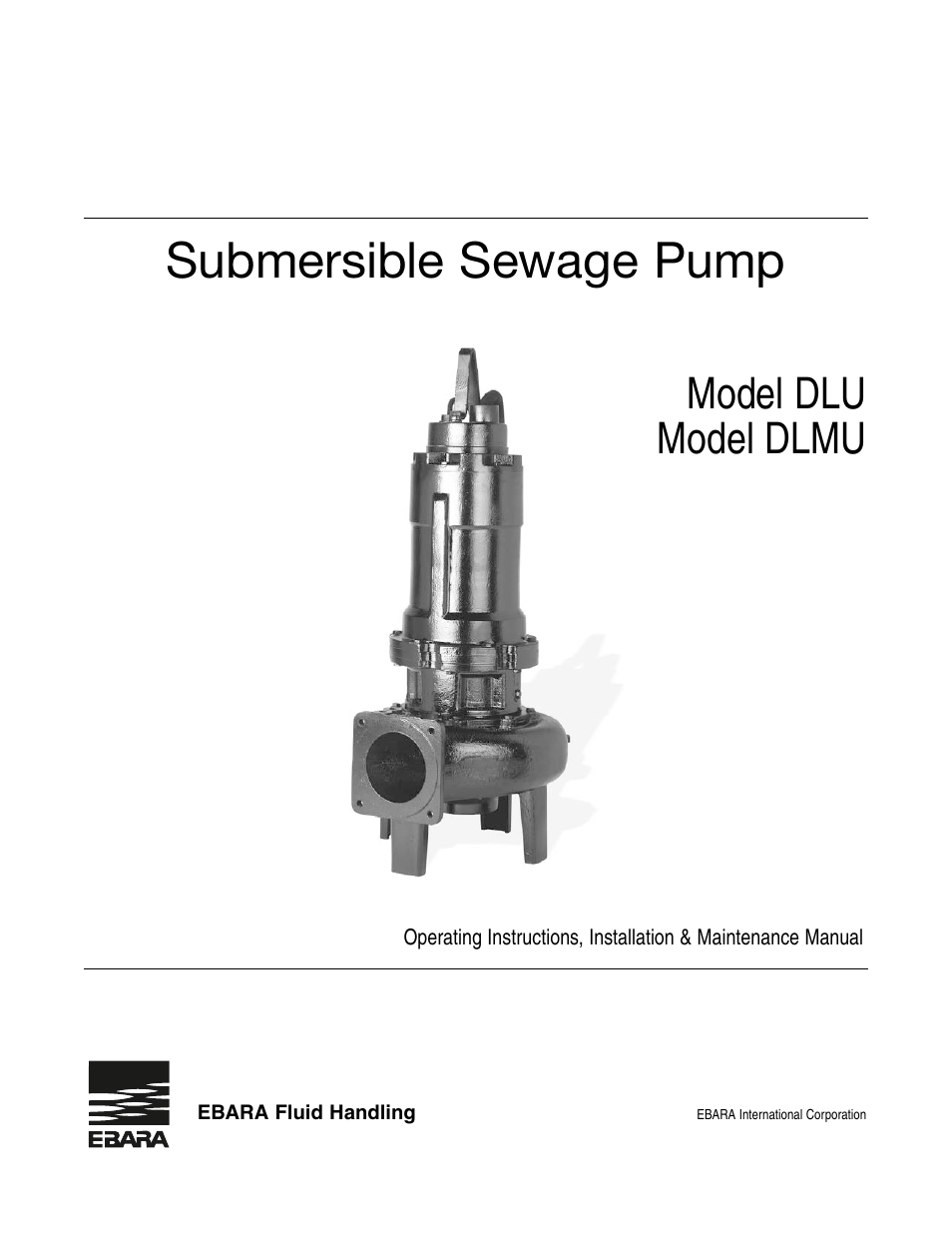 EBARA CLU User Manual | 16 pages