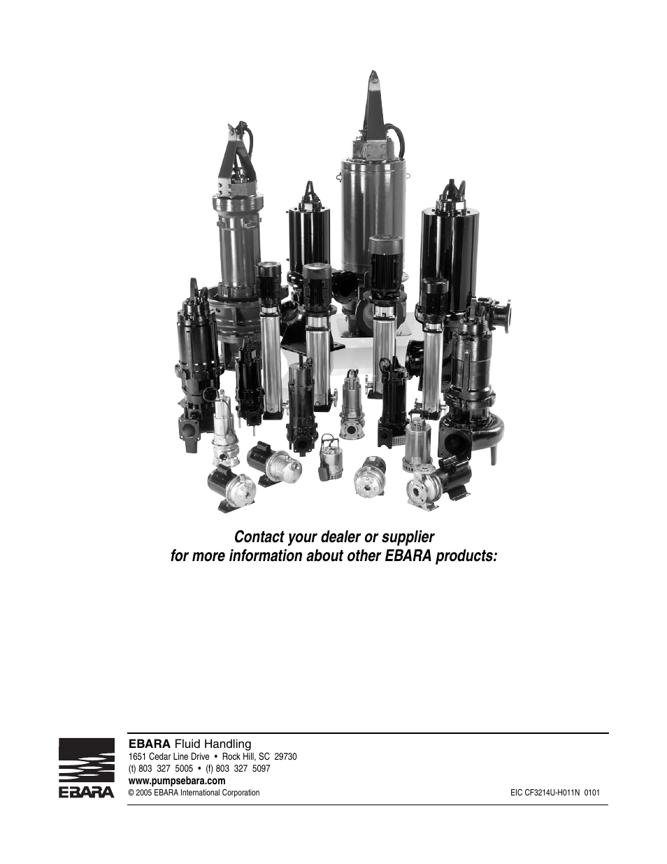 EBARA CGUII, CGFU User Manual | Page 16 / 16