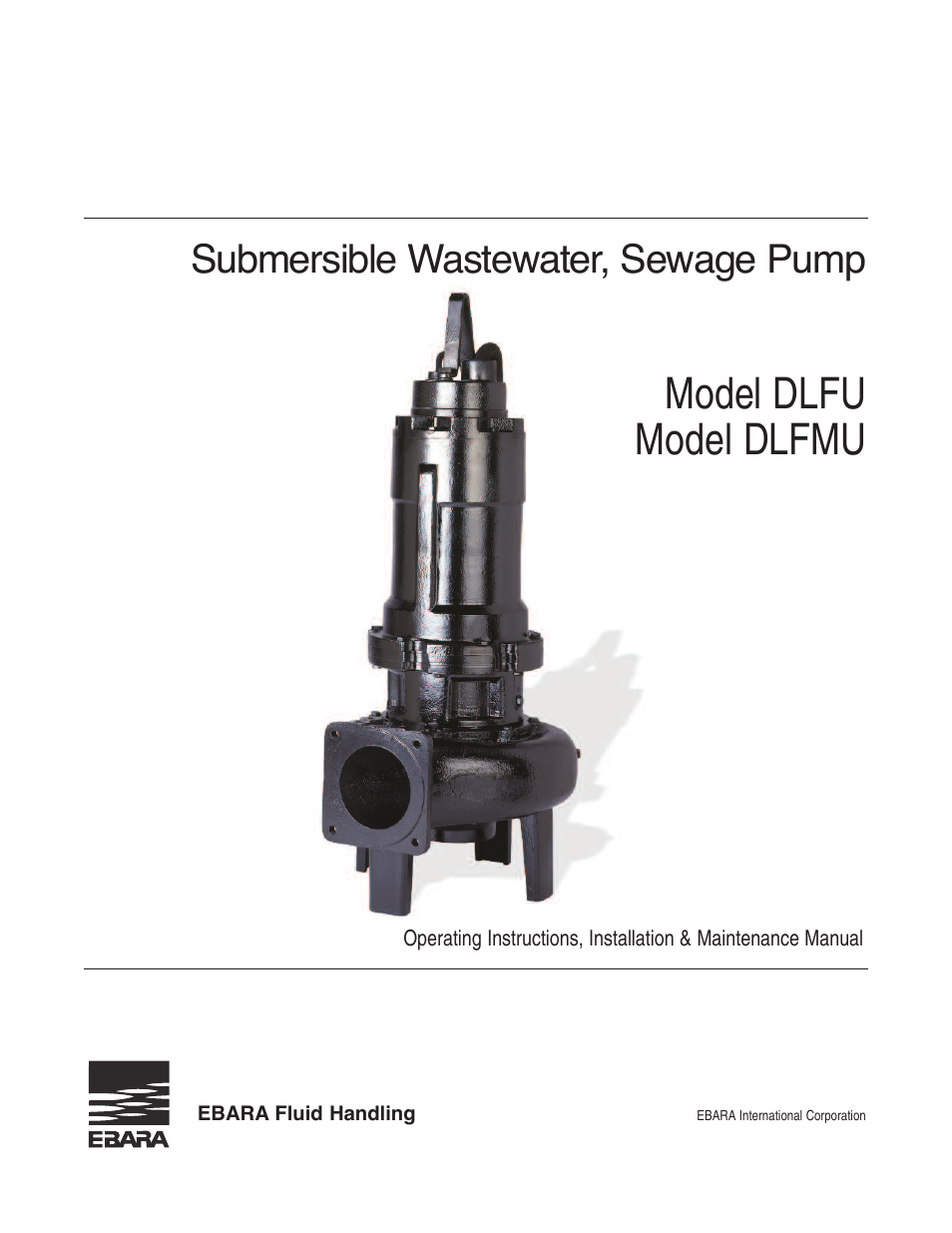 EBARA CFLU User Manual | 20 pages