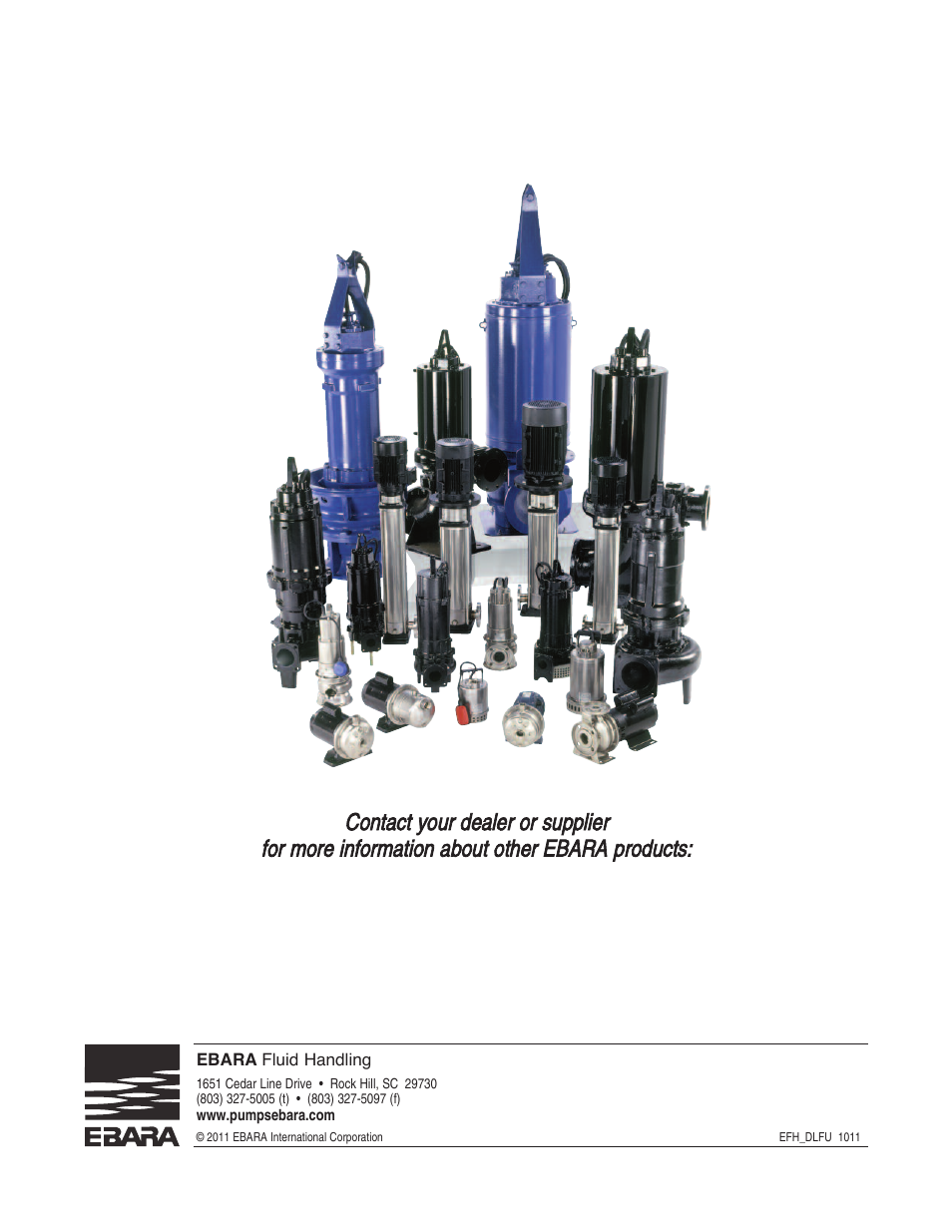 EBARA CFLU User Manual | Page 20 / 20