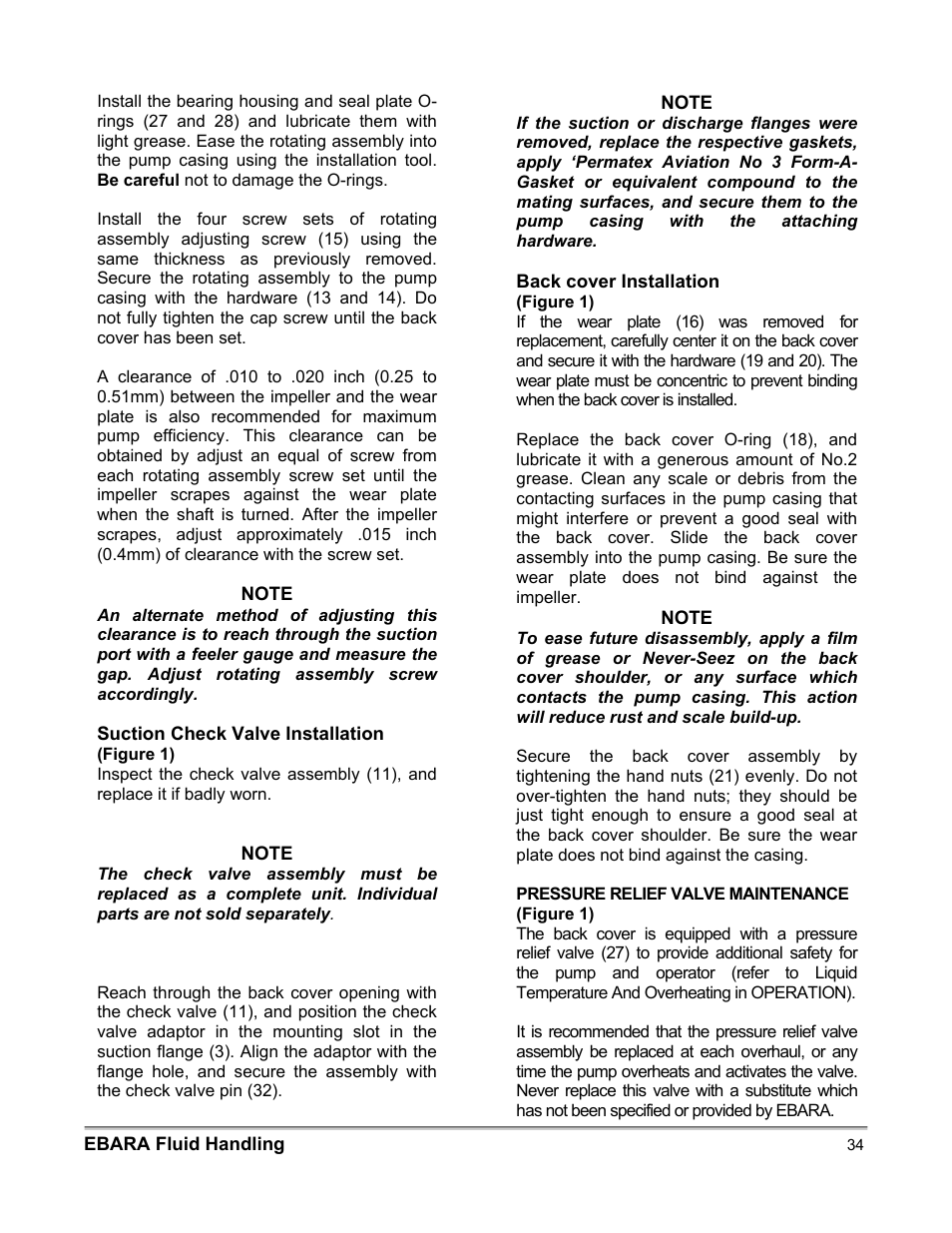 EBARA EFQT3 User Manual | Page 34 / 36