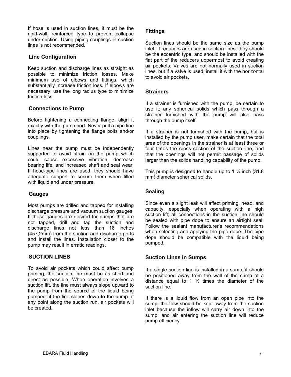 EBARA EFQT6 User Manual | Page 8 / 37