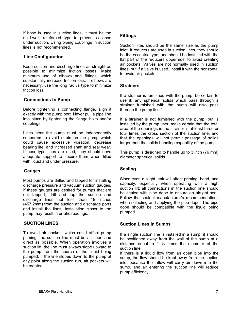 EBARA EFQT8 User Manual | Page 8 / 37