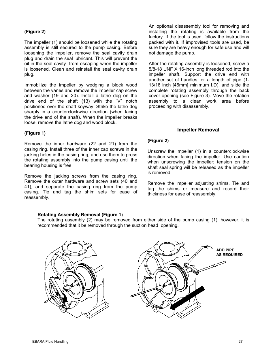 EBARA EFQT10 User Manual | Page 28 / 37