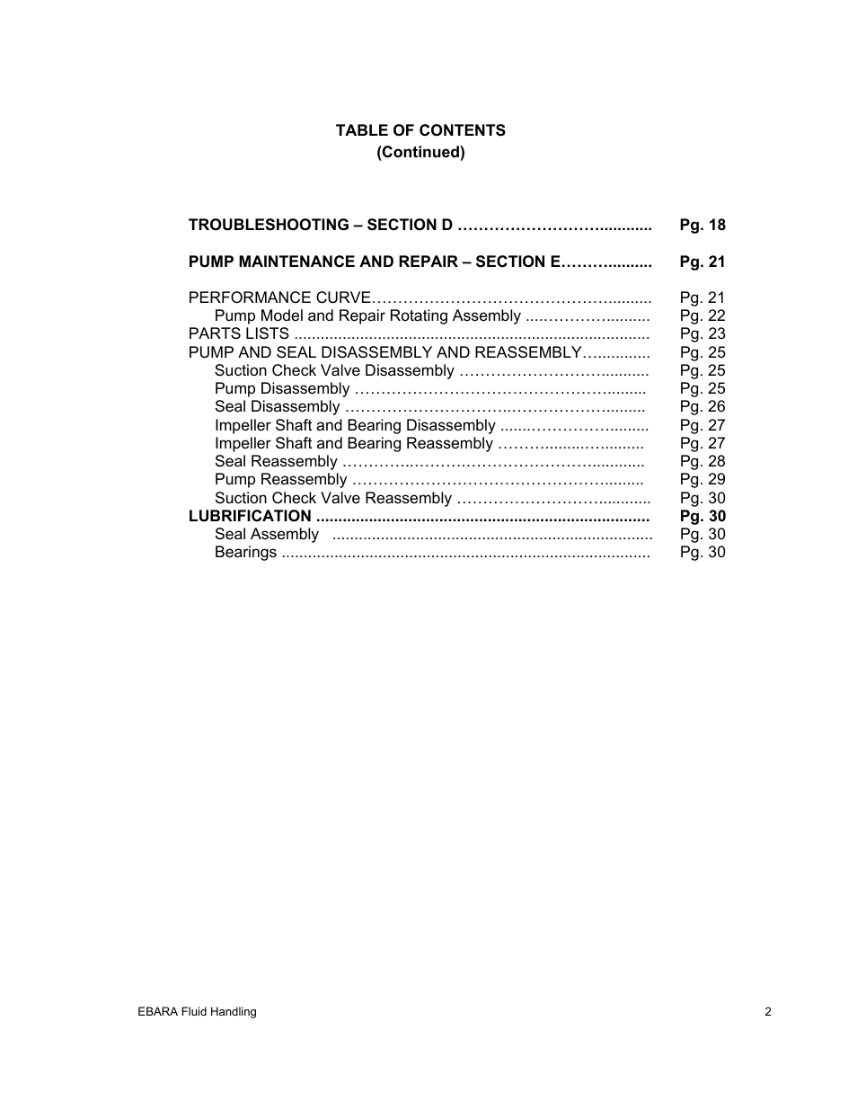 EBARA EFQT12 User Manual | Page 3 / 32
