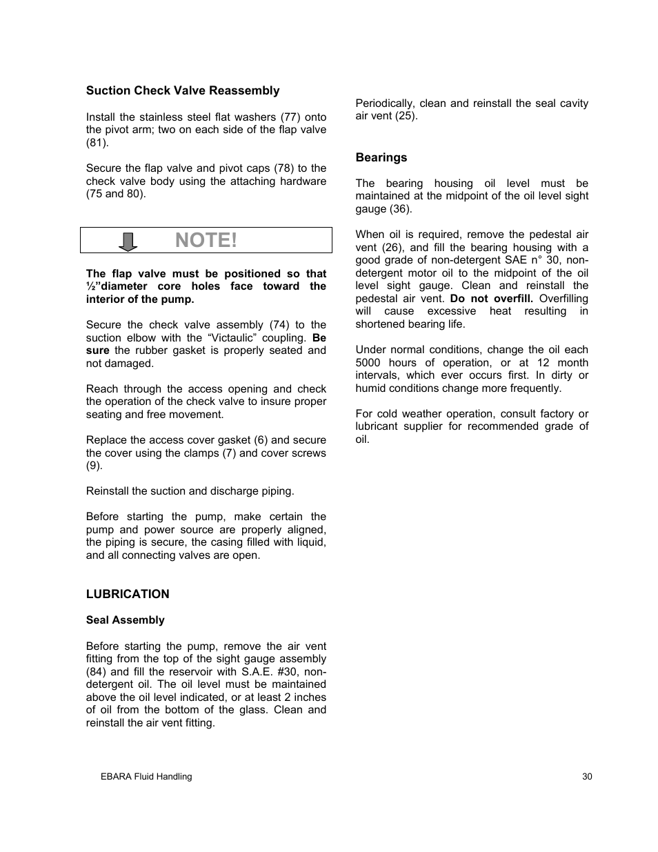 EBARA EFQT12 User Manual | Page 31 / 32