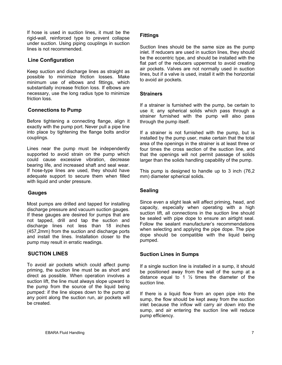 EBARA EFQT12 User Manual | Page 8 / 32