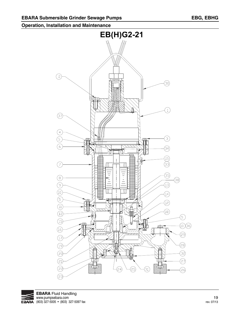 Eb(h)g2-21 | EBARA EBHG User Manual | Page 19 / 32