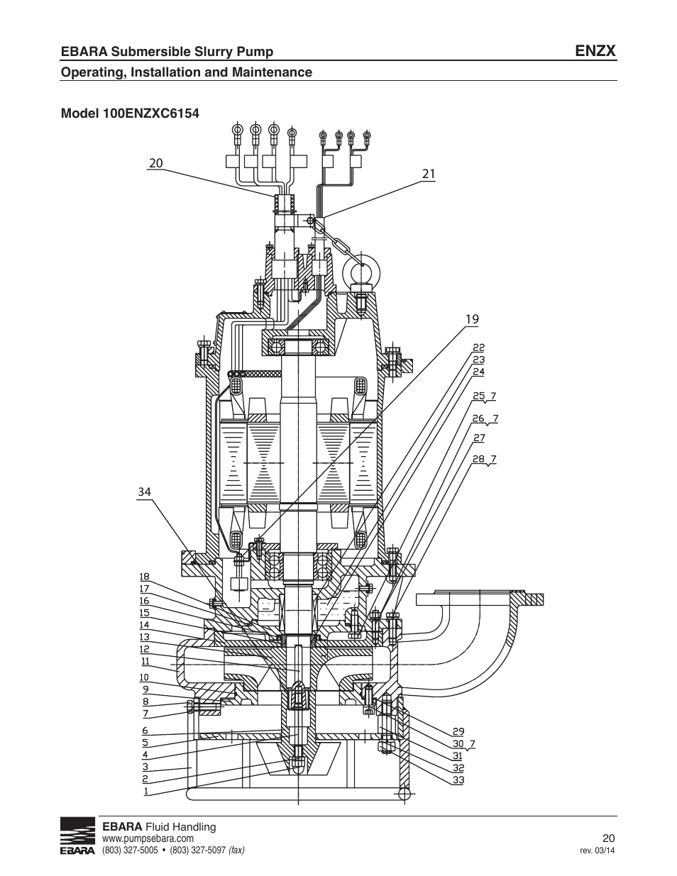 100enzxc6154, Enzx | EBARA ENZX User Manual | Page 20 / 26