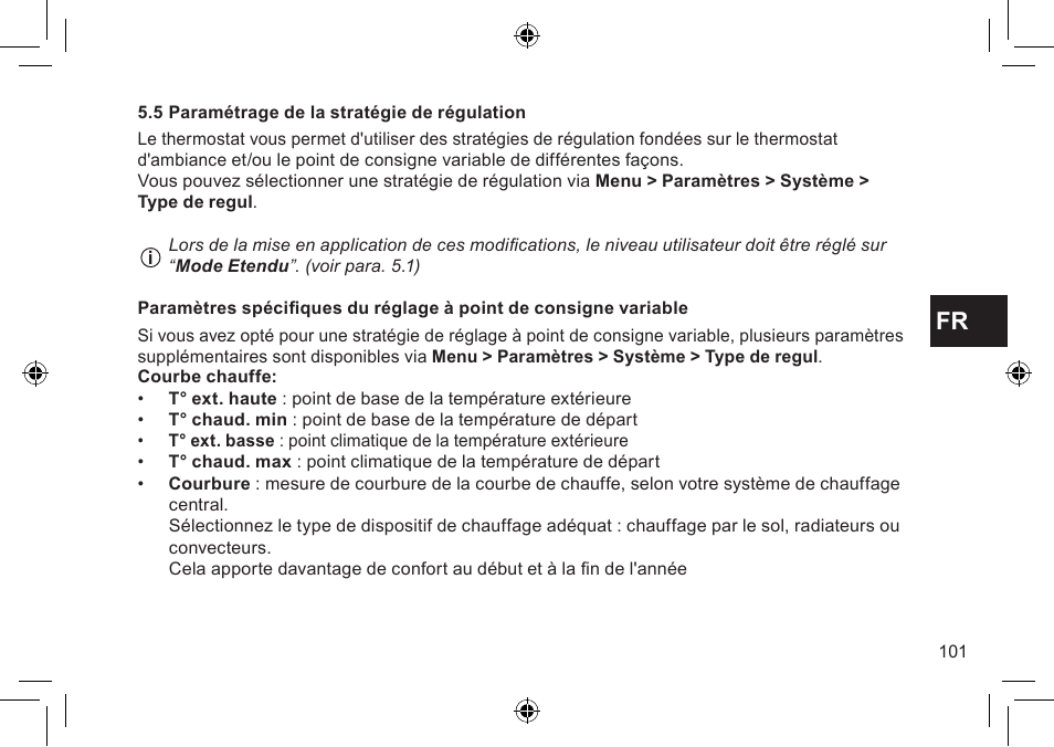 DE DIETRICH Thermostat modulant d’ambiance User Manual | Page 101 / 168