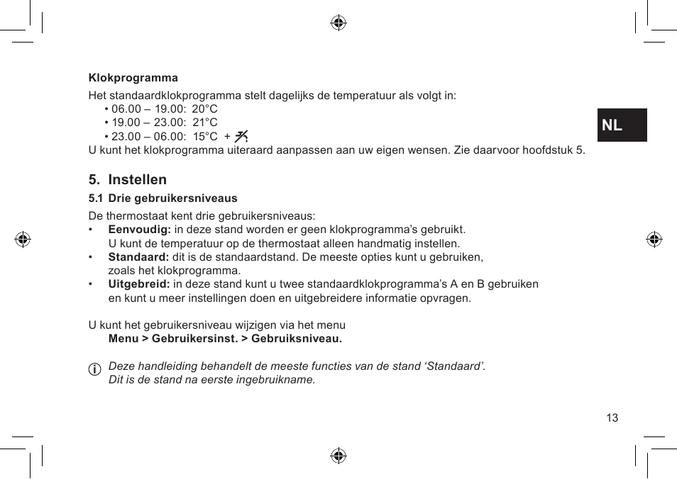 Instellen | DE DIETRICH Thermostat modulant d’ambiance User Manual | Page 13 / 168