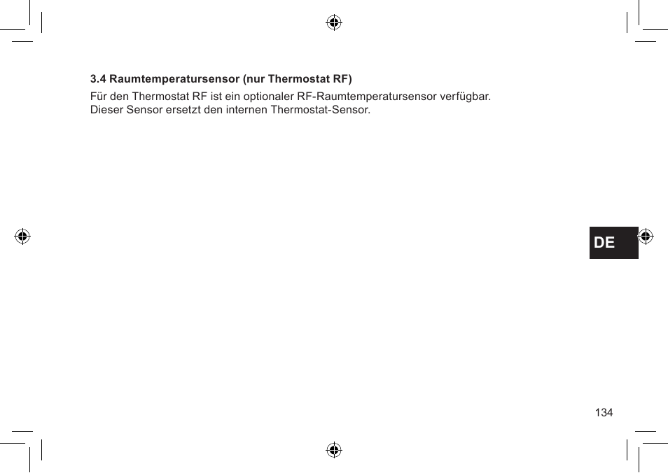 DE DIETRICH Thermostat modulant d’ambiance User Manual | Page 134 / 168