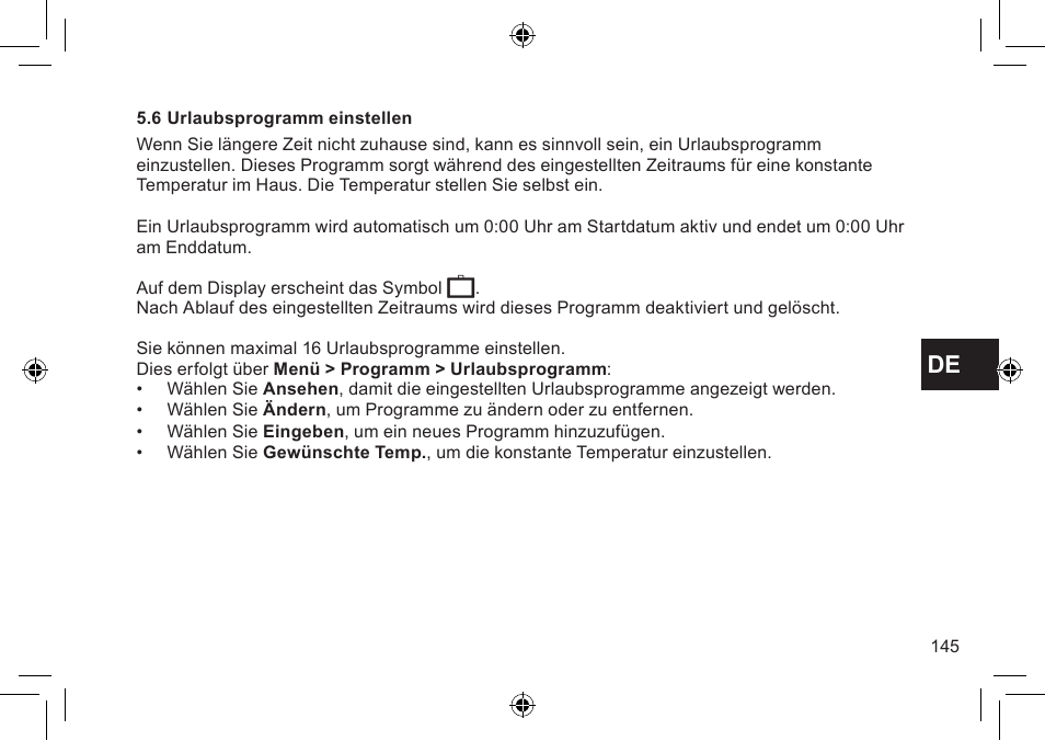 DE DIETRICH Thermostat modulant d’ambiance User Manual | Page 145 / 168