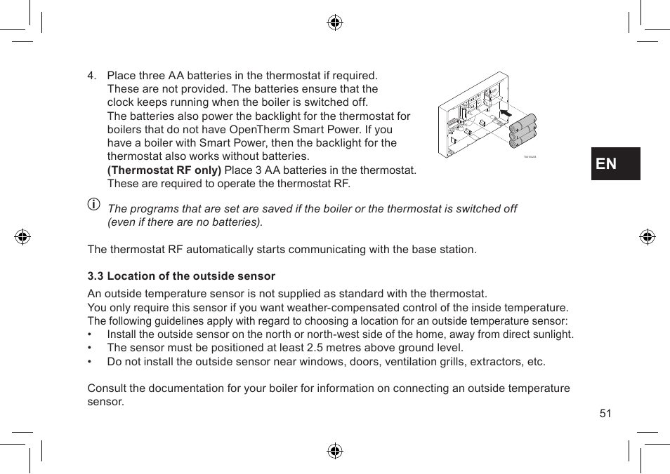 DE DIETRICH Thermostat modulant d’ambiance User Manual | Page 51 / 168