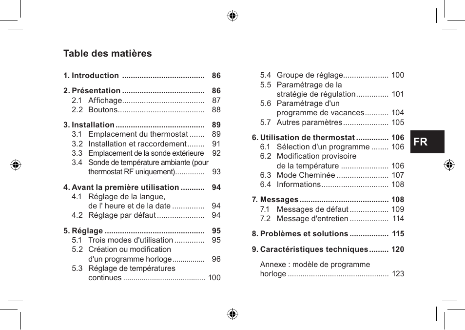 DE DIETRICH Thermostat modulant d’ambiance User Manual | Page 85 / 168