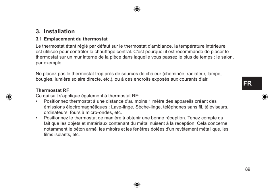 DE DIETRICH Thermostat modulant d’ambiance User Manual | Page 89 / 168