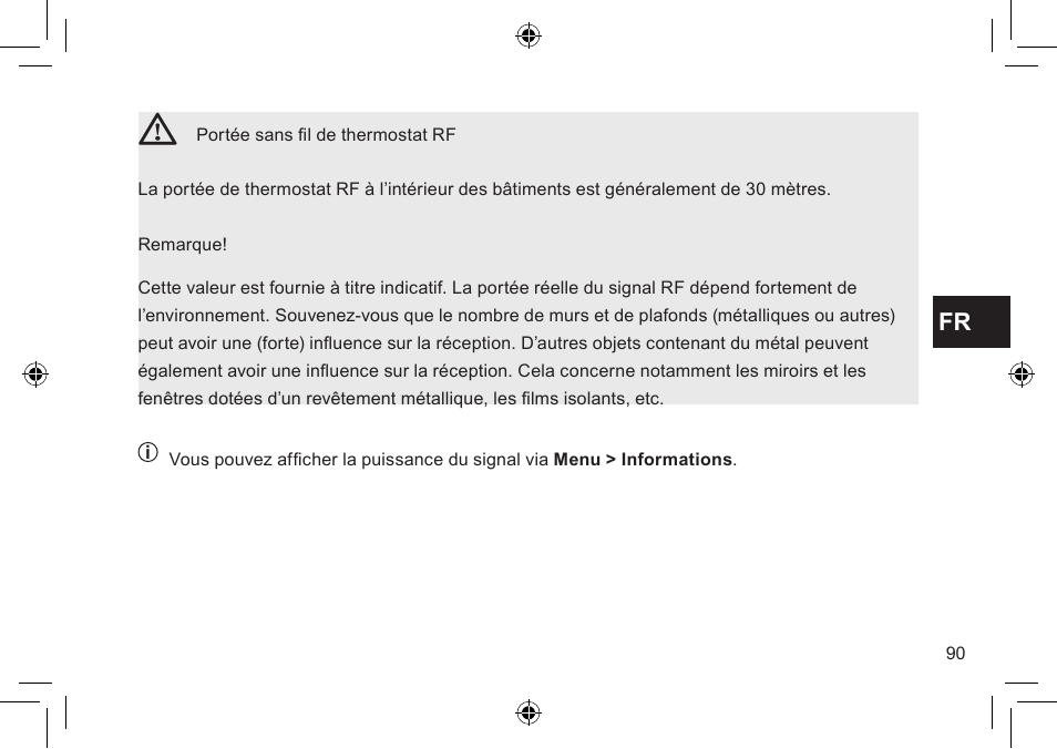 DE DIETRICH Thermostat modulant d’ambiance User Manual | Page 90 / 168