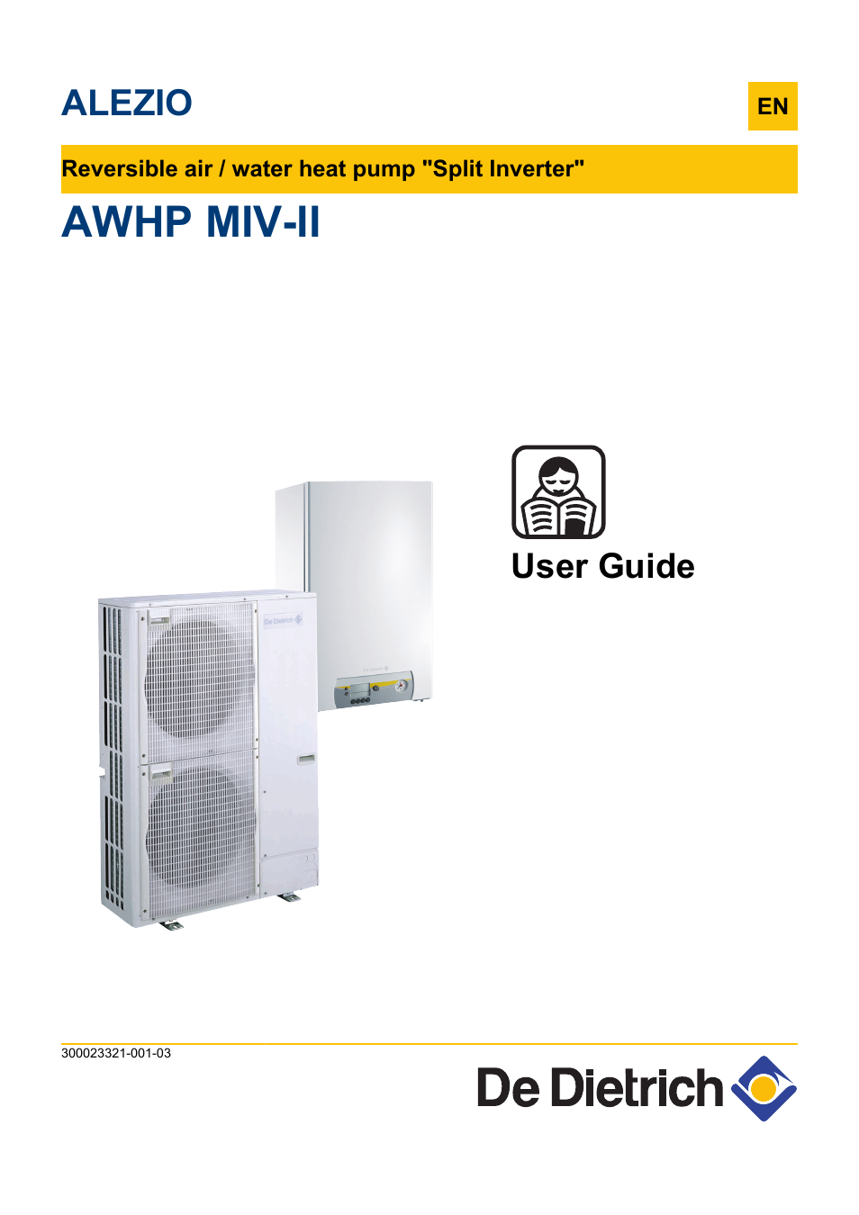 DE DIETRICH ALEZIO AWHP MIV-II User Manual | 32 pages