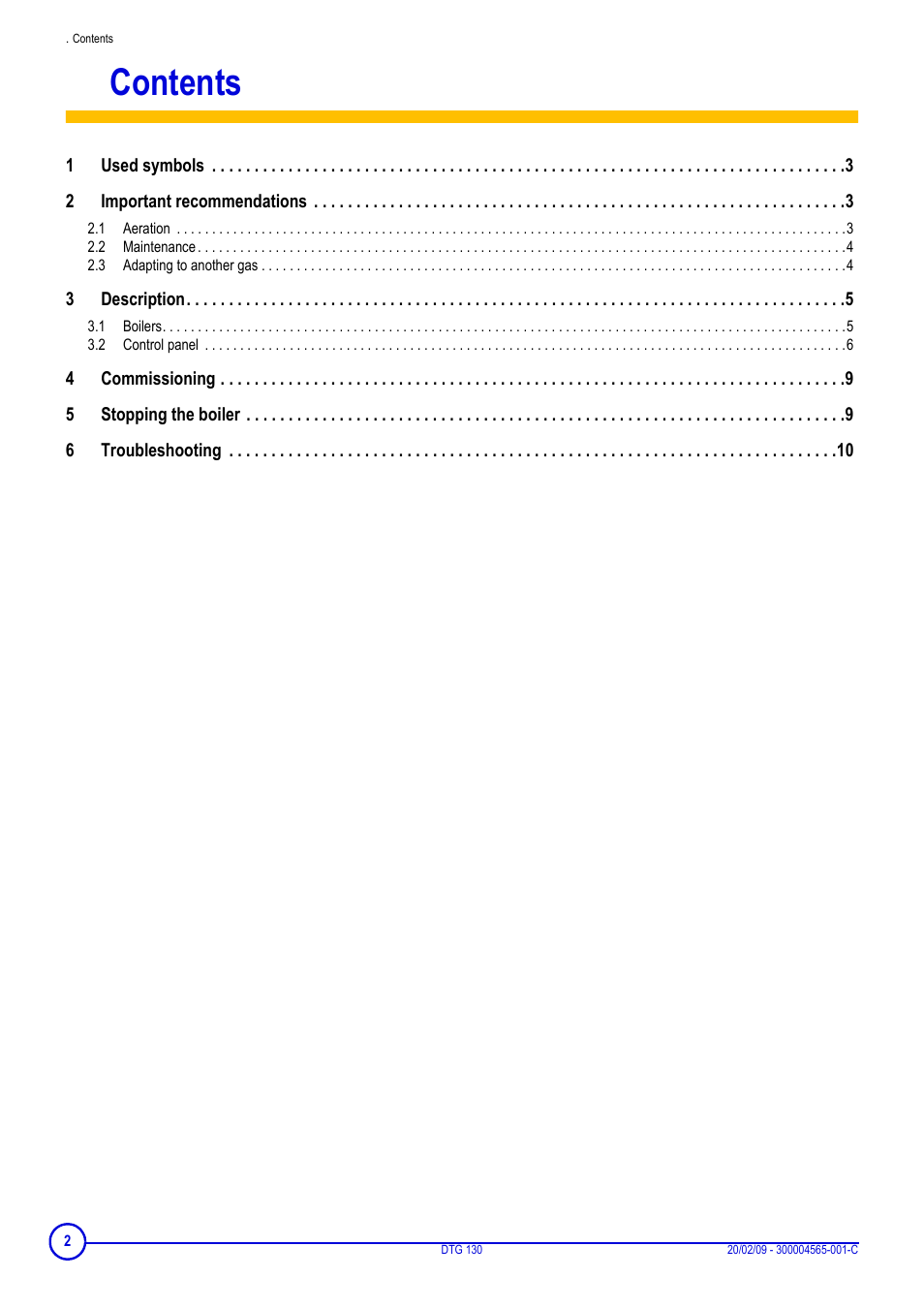 DE DIETRICH ELITEC DTG 130 User Manual | Page 2 / 12