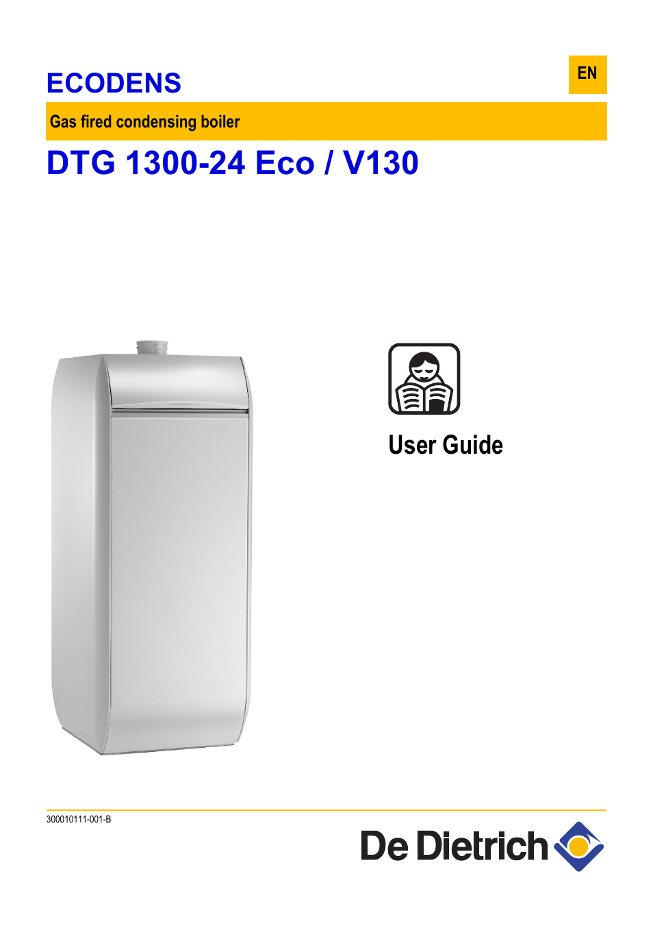 DE DIETRICH ECODENS DTG 1300-24 ECO _ V-130 User Manual | 20 pages