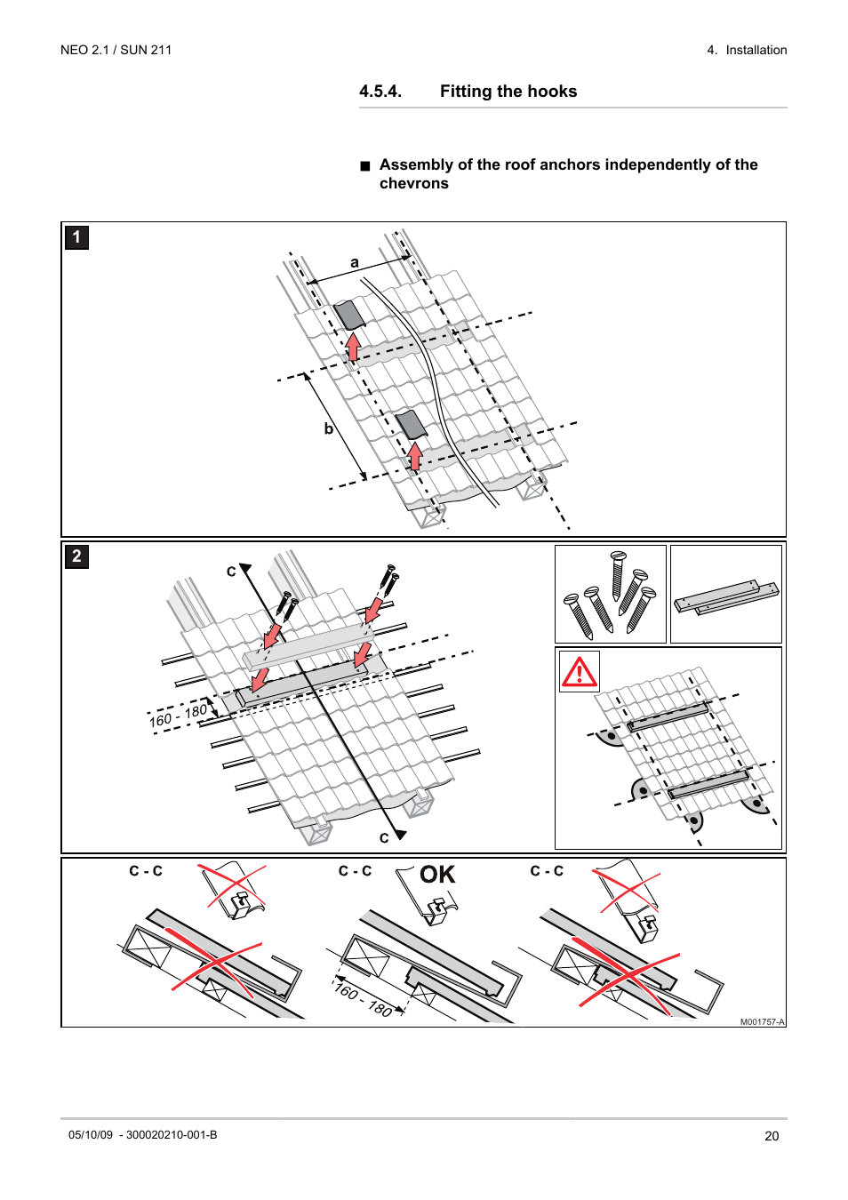 Fitting the hooks | DE DIETRICH NEO 2.1 User Manual | Page 21 / 44