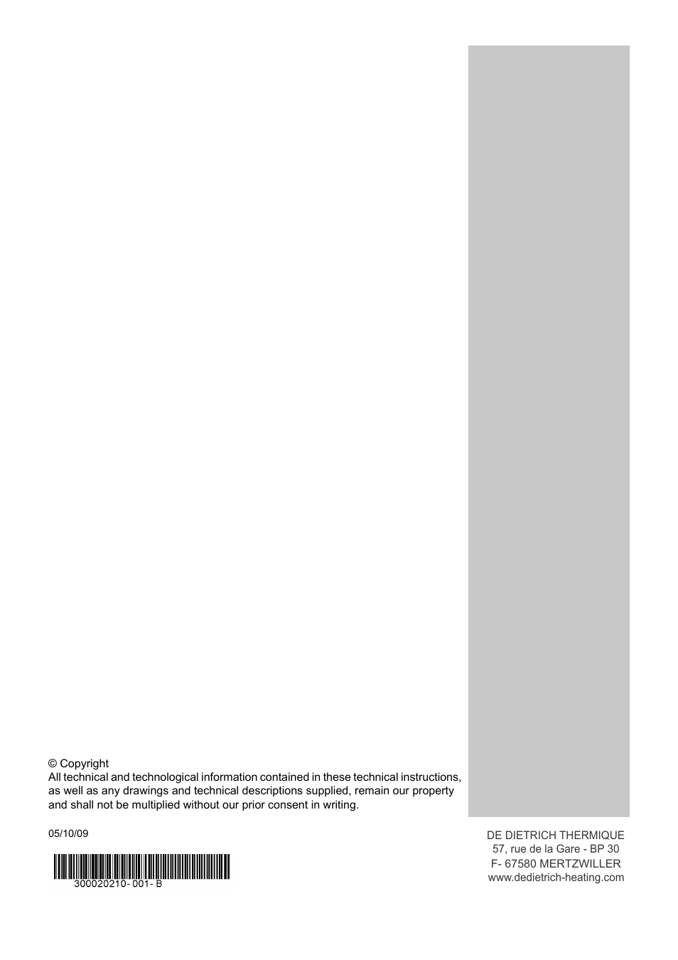 DE DIETRICH NEO 2.1 User Manual | Page 44 / 44