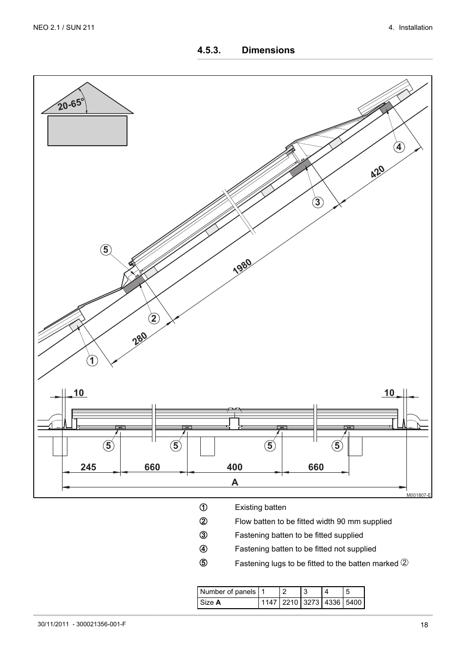 Dimensions | DE DIETRICH NEO 2.1 User Manual | Page 19 / 68