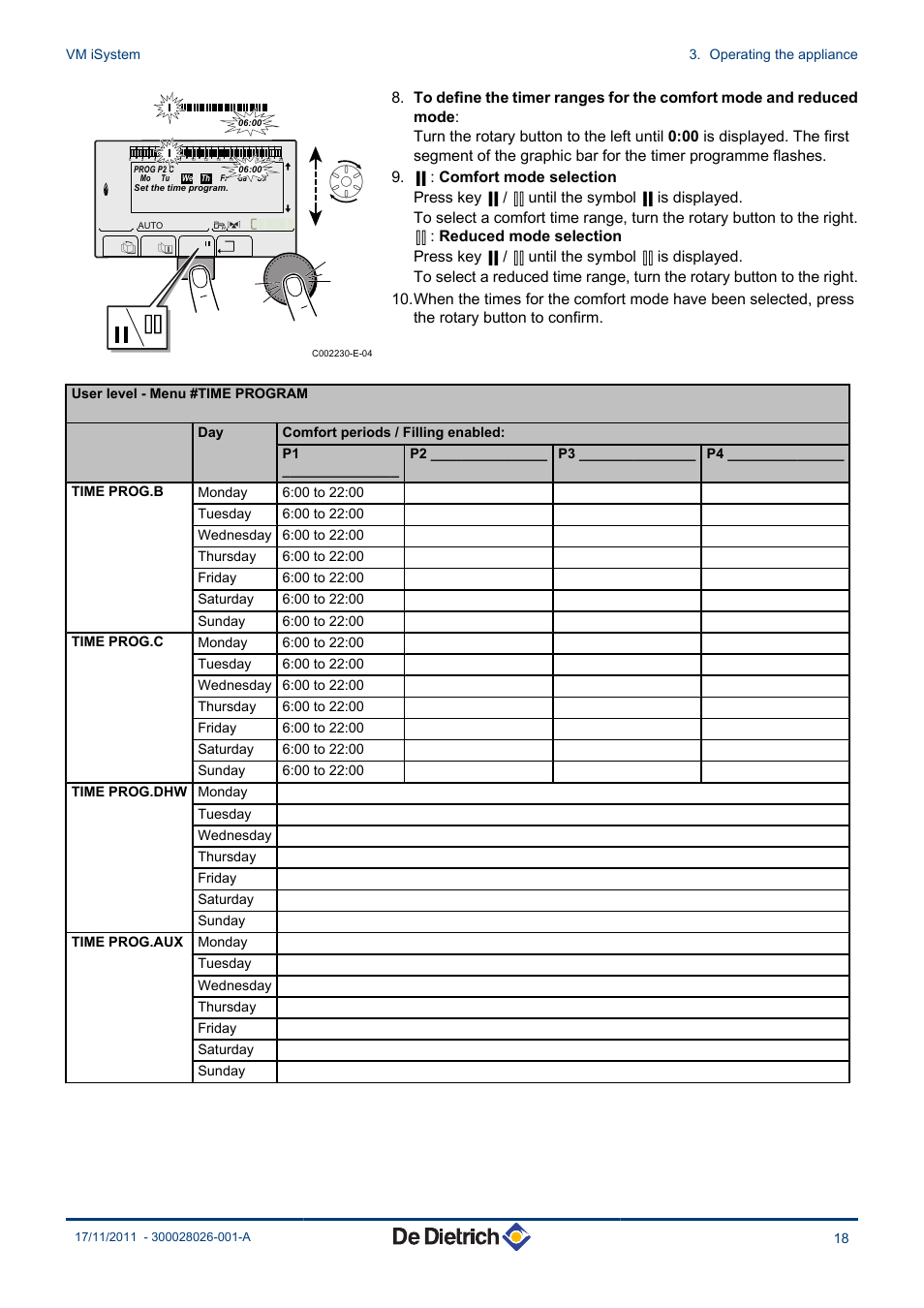 DE DIETRICH AD281 User Manual | Page 19 / 28