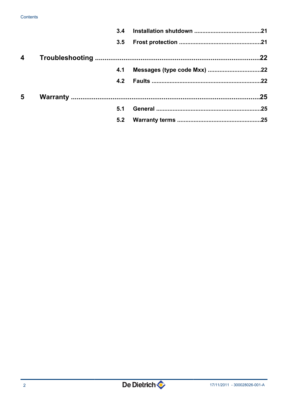 DE DIETRICH AD281 User Manual | Page 3 / 28