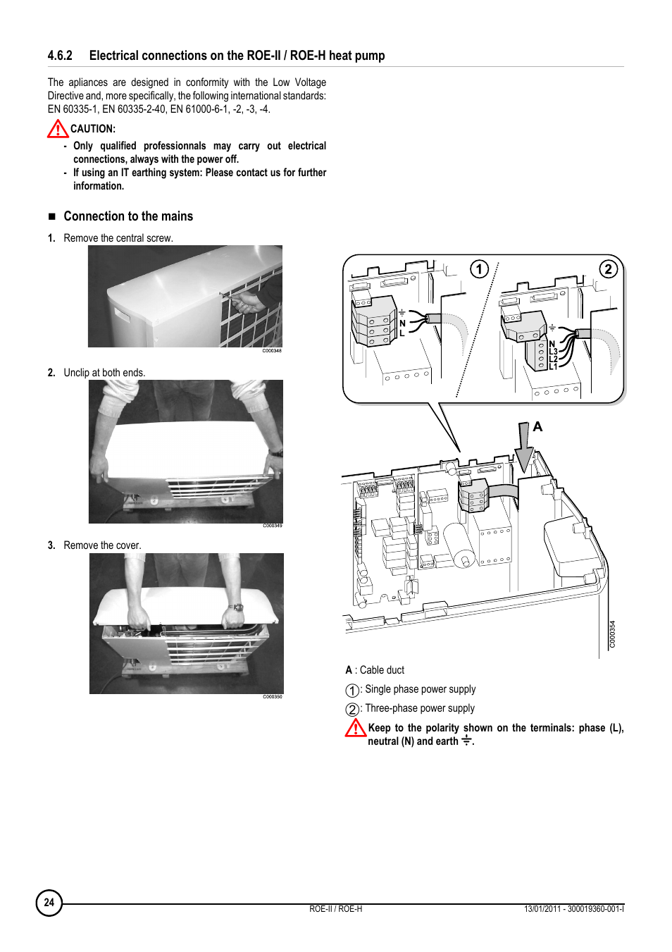 DE DIETRICH ROE-II _ ROE-H User Manual | Page 24 / 44