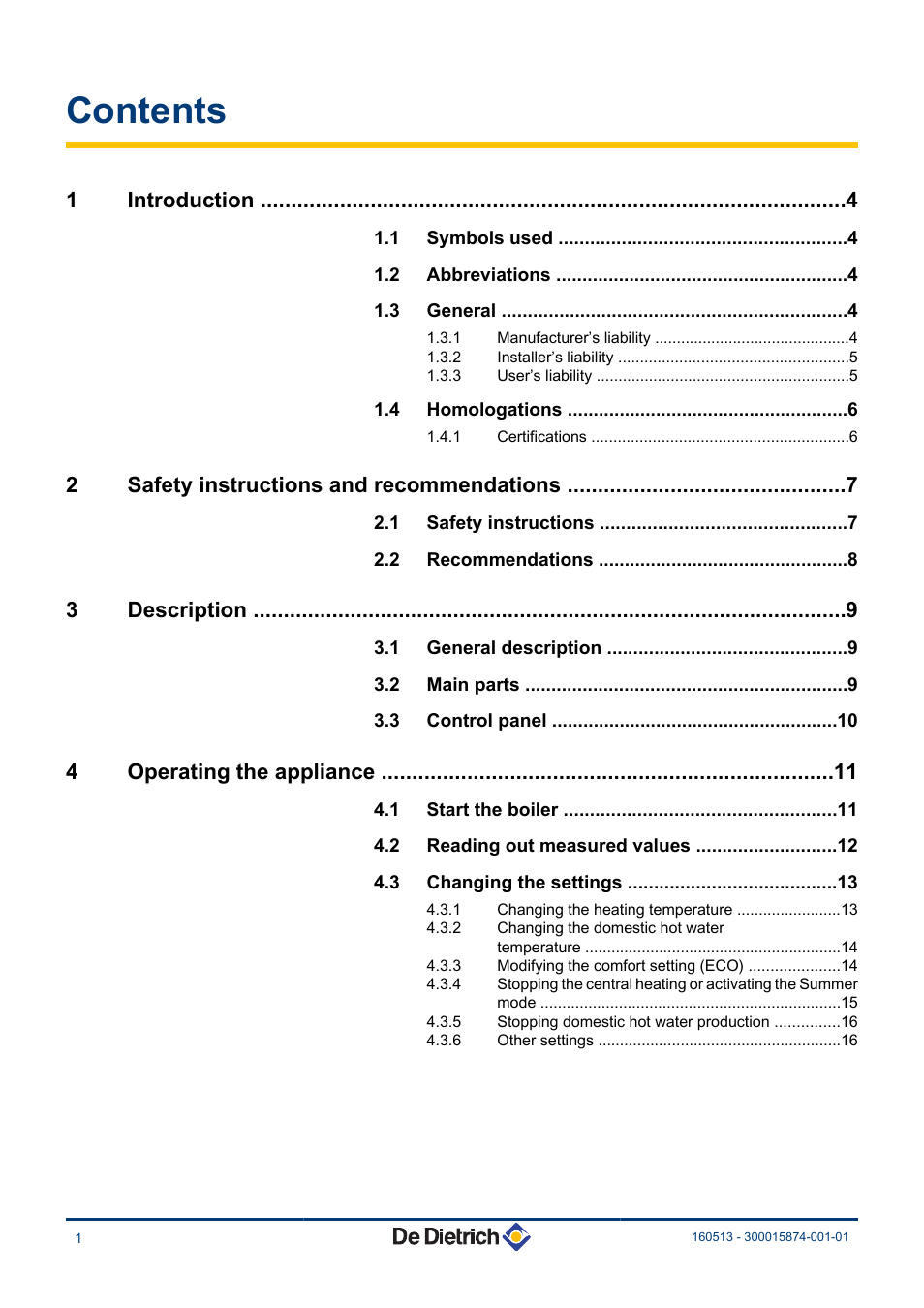 DE DIETRICH VIVADENS MCR 24, MCR .._.. MI User Manual | Page 2 / 36