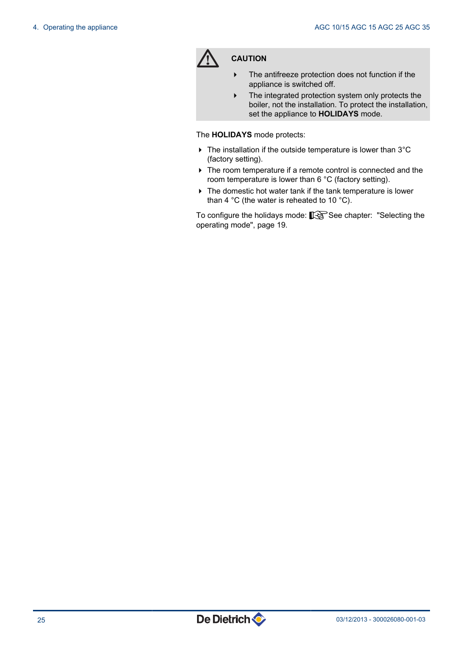 DE DIETRICH MODULENS AGC 15, AGC 25, AGC 35 User Manual | Page 26 / 44