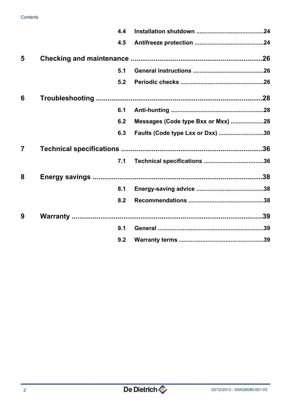 DE DIETRICH MODULENS AGC 15, AGC 25, AGC 35 User Manual | Page 3 / 44