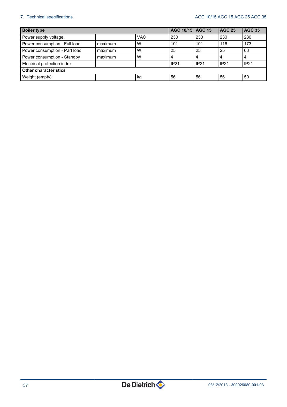 DE DIETRICH MODULENS AGC 15, AGC 25, AGC 35 User Manual | Page 38 / 44