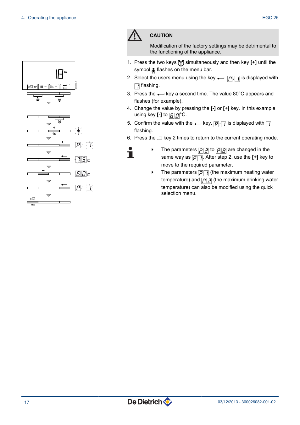 DE DIETRICH TWINEO EGC 25 User Manual | Page 18 / 32