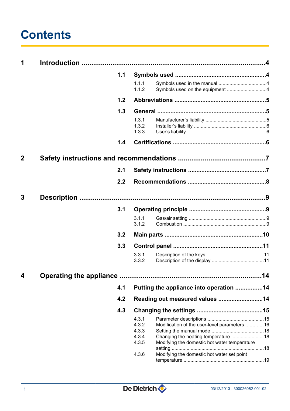 DE DIETRICH TWINEO EGC 25 User Manual | Page 2 / 32