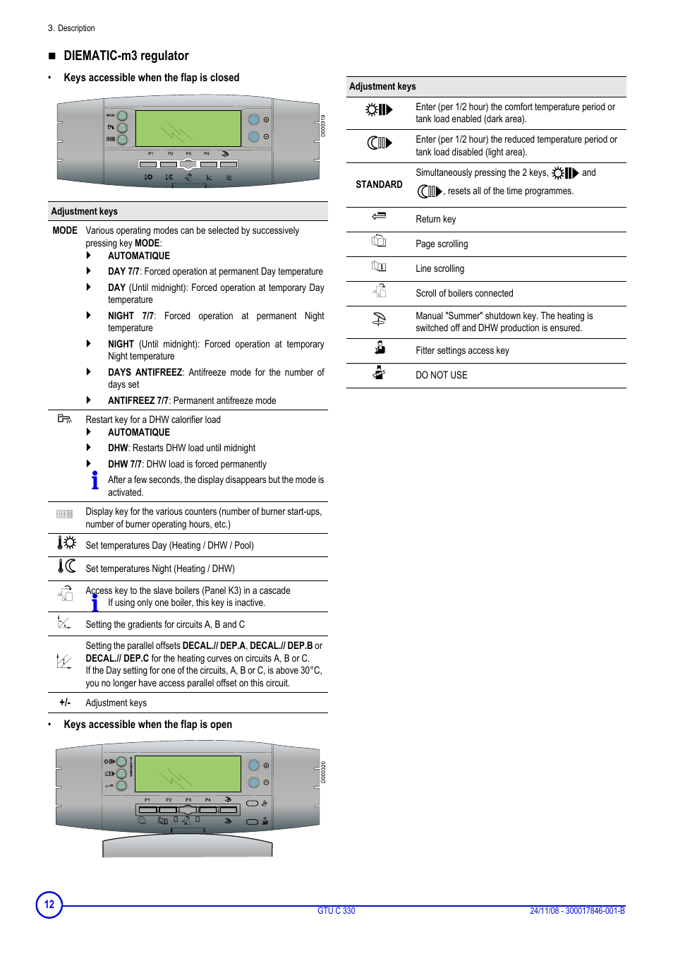 DE DIETRICH GTU C 330 User Manual | Page 12 / 24