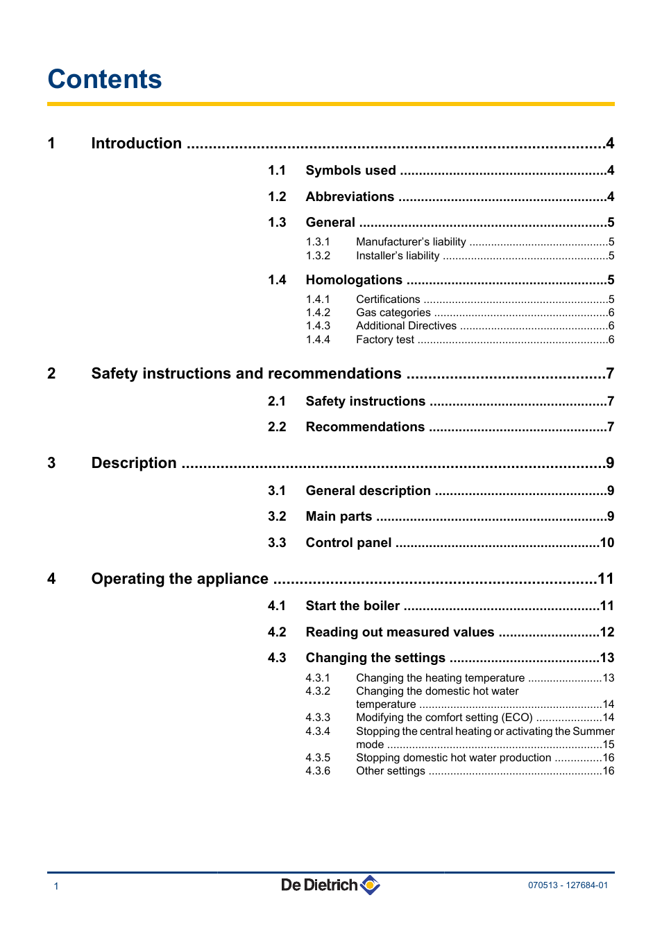 DE DIETRICH VIVADENS MCR-P 24, MCR-P .._.. MI User Manual | Page 2 / 36