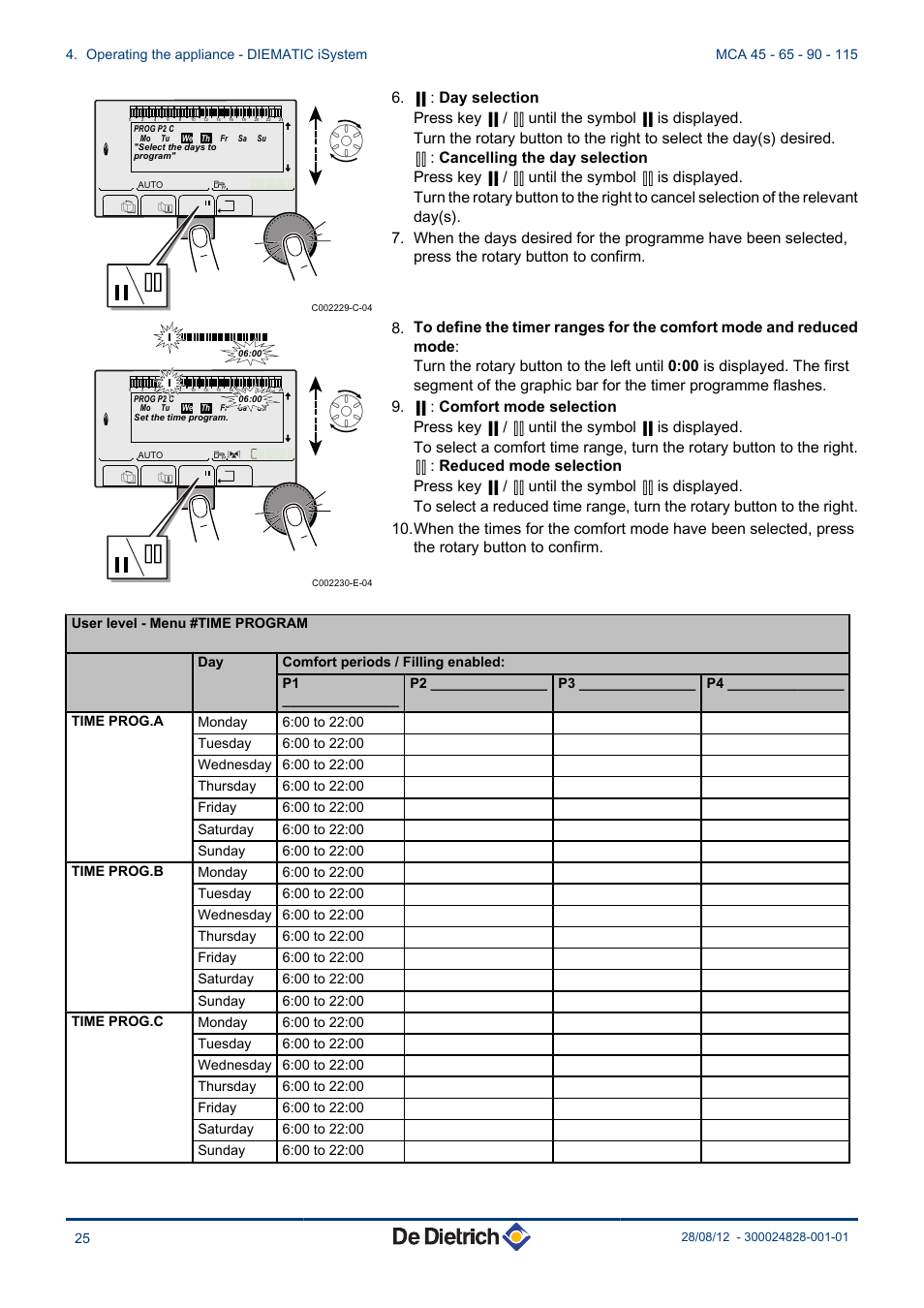 DE DIETRICH INNOVENS PRO MCA 45 - 65 - 90 - 115 User Manual | Page 26 / 56