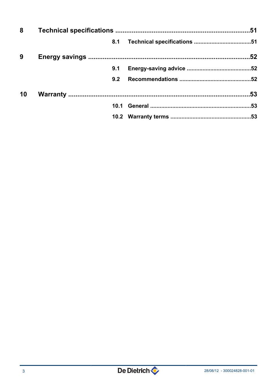 DE DIETRICH INNOVENS PRO MCA 45 - 65 - 90 - 115 User Manual | Page 4 / 56