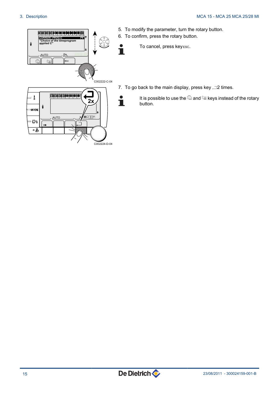 DE DIETRICH INNOVENS MCA 15 - MCA 25 - MCA 25_28 MI User Manual | Page 16 / 44