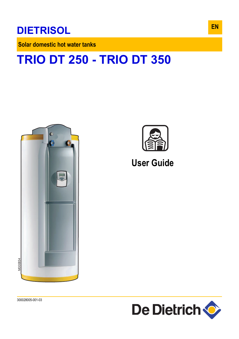 DE DIETRICH DIETRISOL TRIO DT 250 - TRIO DT 350 User Manual | 24 pages