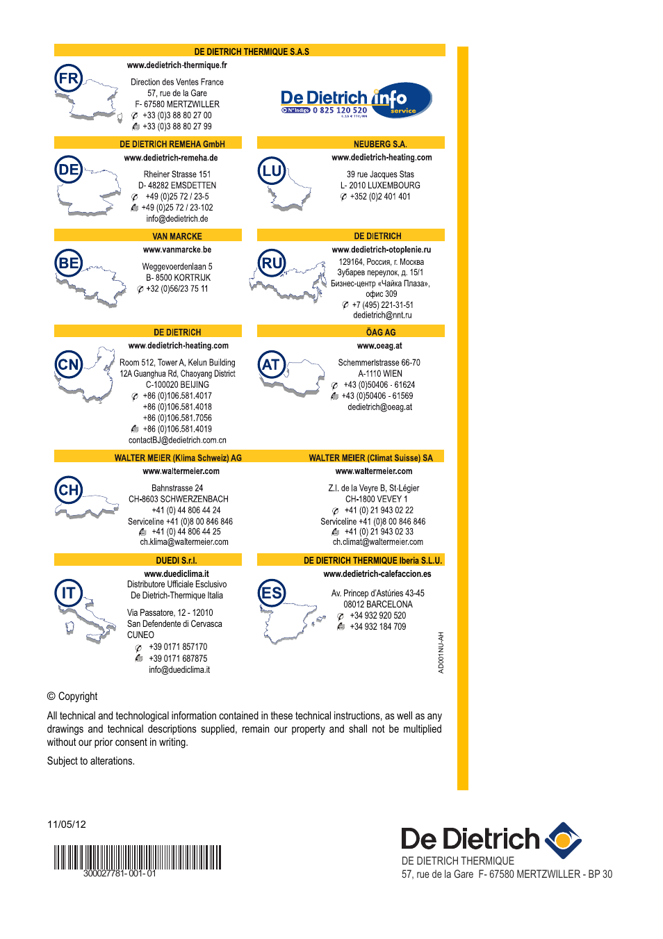 DE DIETRICH BSC...E - BSP...E - BESC...E User Manual | Page 24 / 24