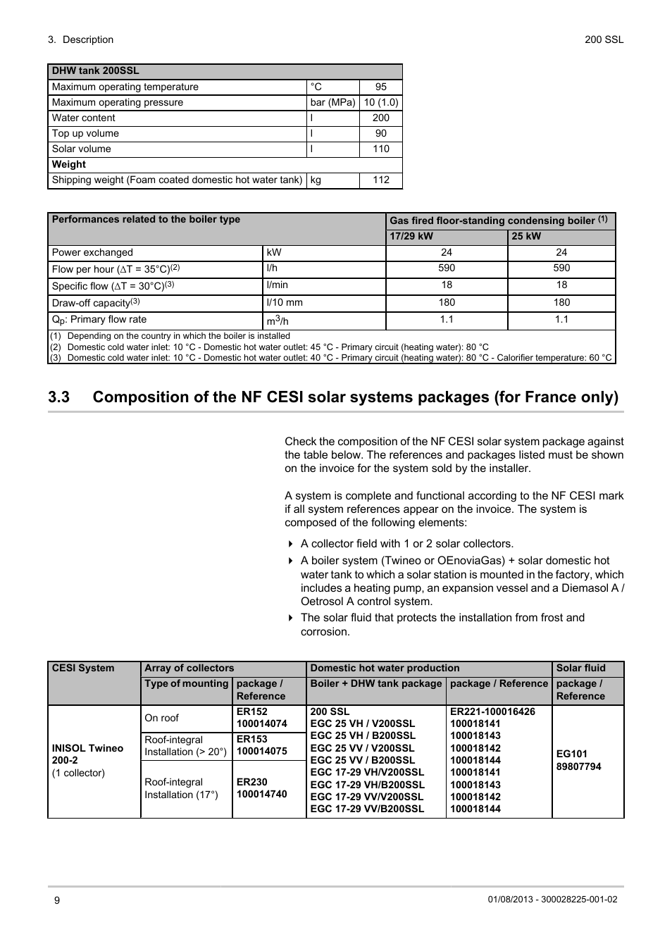 DE DIETRICH 200 SSL User Manual | Page 10 / 20