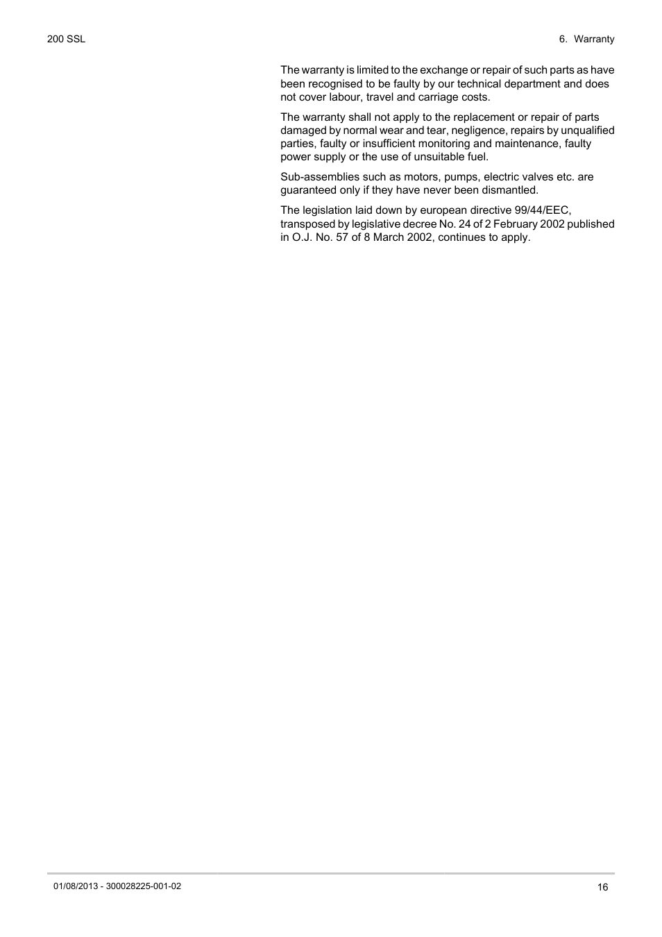 DE DIETRICH 200 SSL User Manual | Page 17 / 20