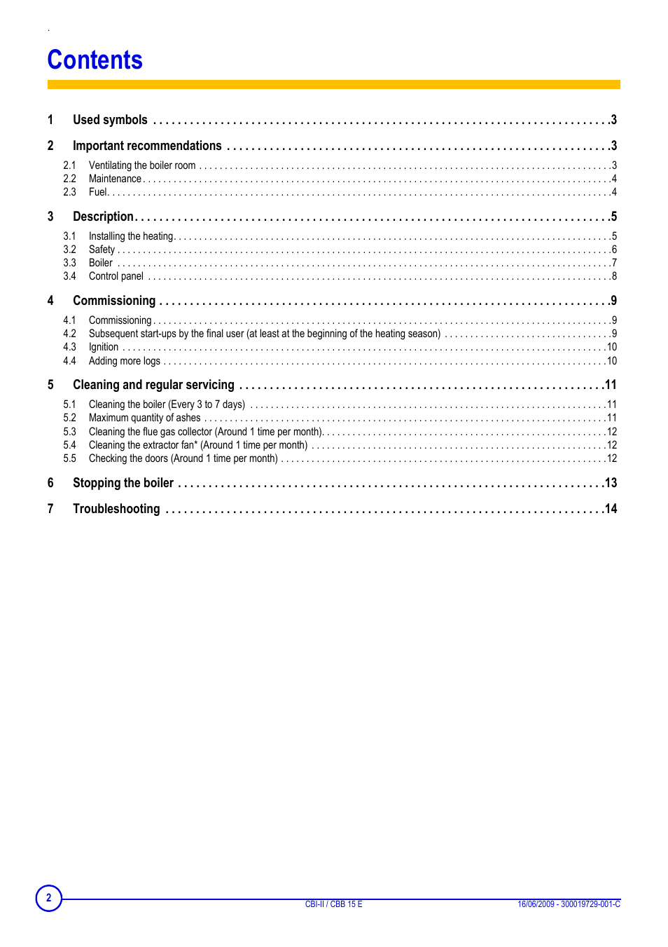 DE DIETRICH CBI-II _ CBB 15 E User Manual | Page 2 / 16