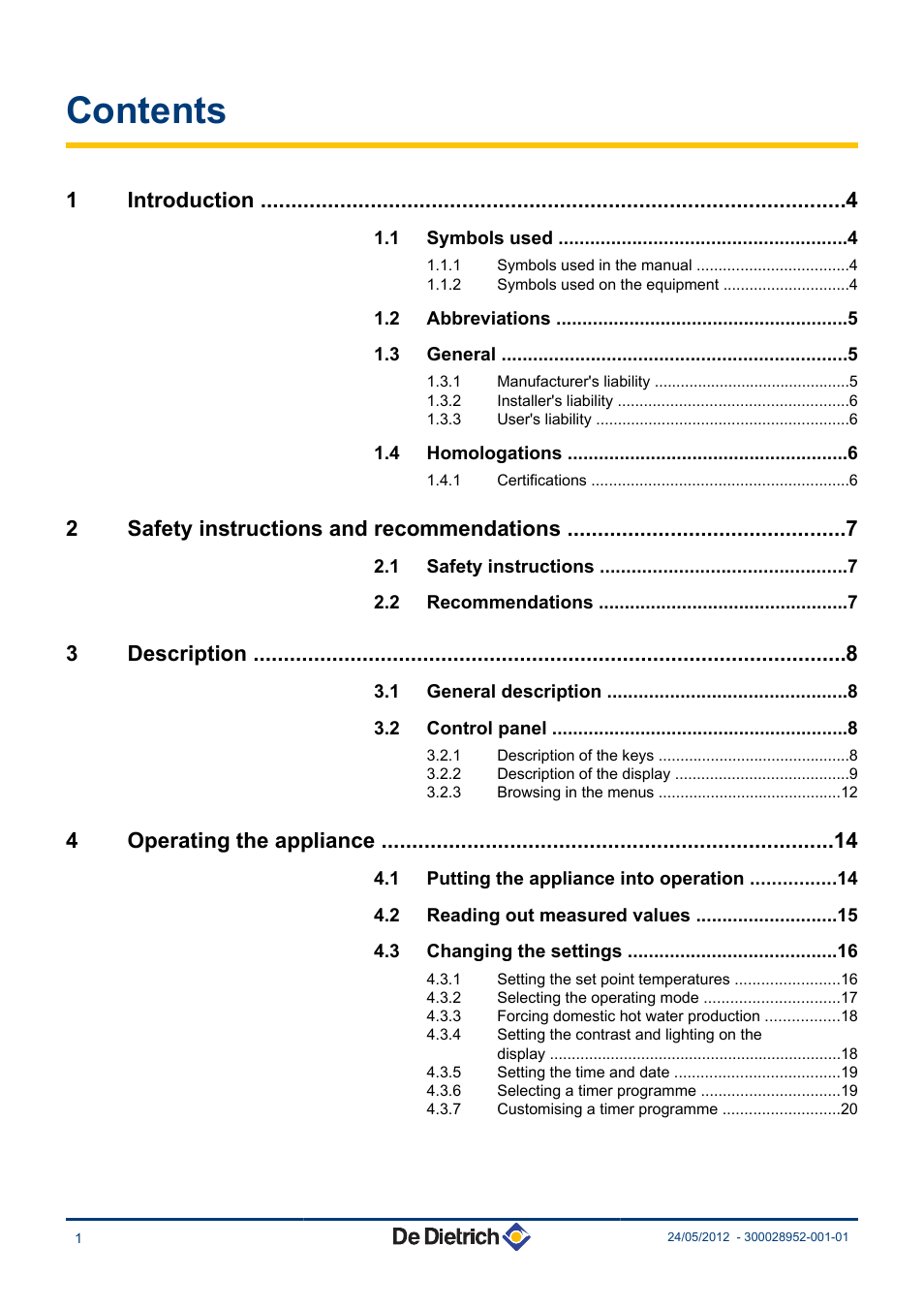 DE DIETRICH MIT iSystem User Manual | Page 2 / 36